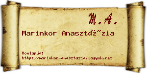 Marinkor Anasztázia névjegykártya
